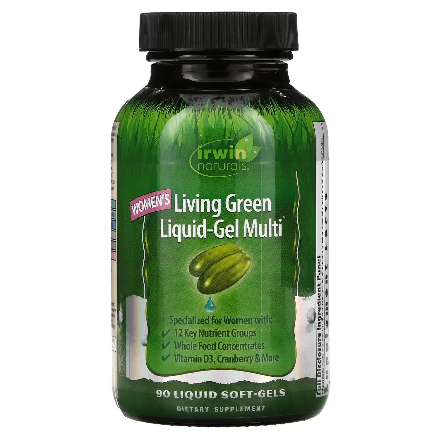 

Мультивитамины для Женщин Irwin Naturals Living Green, 90 гелевых капсул