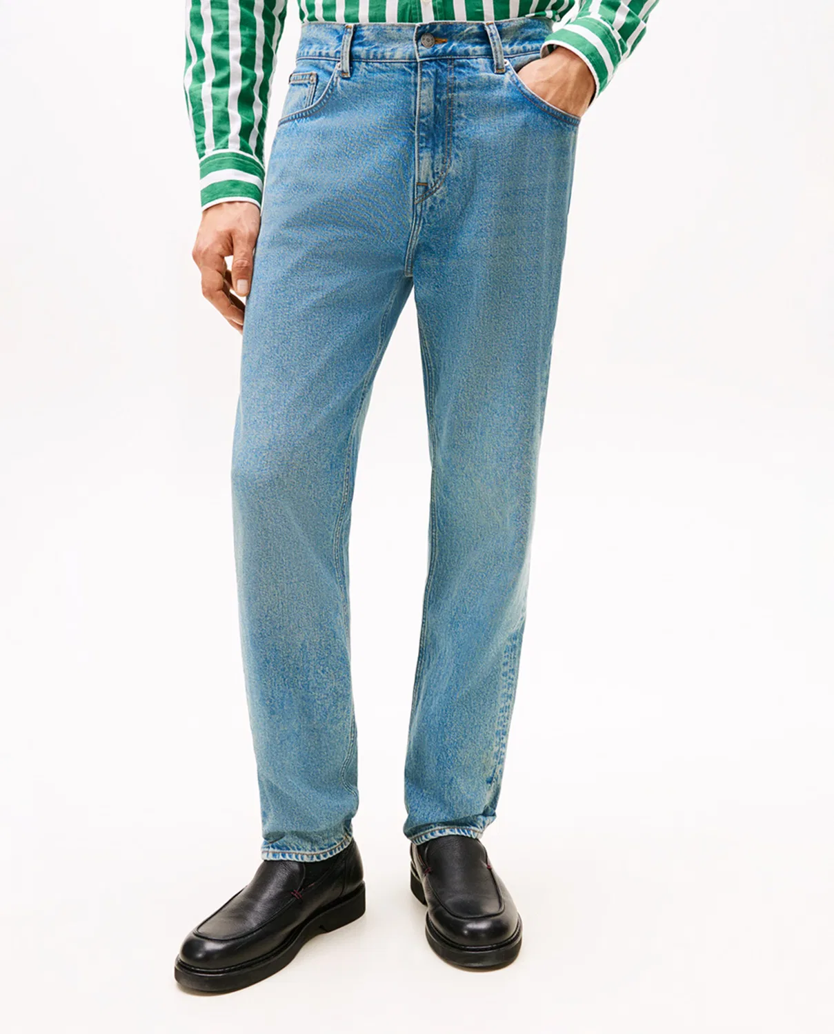 Мужские джинсы зауженные Harlem Tommy Hilfiger, Azul Claro — фото 2