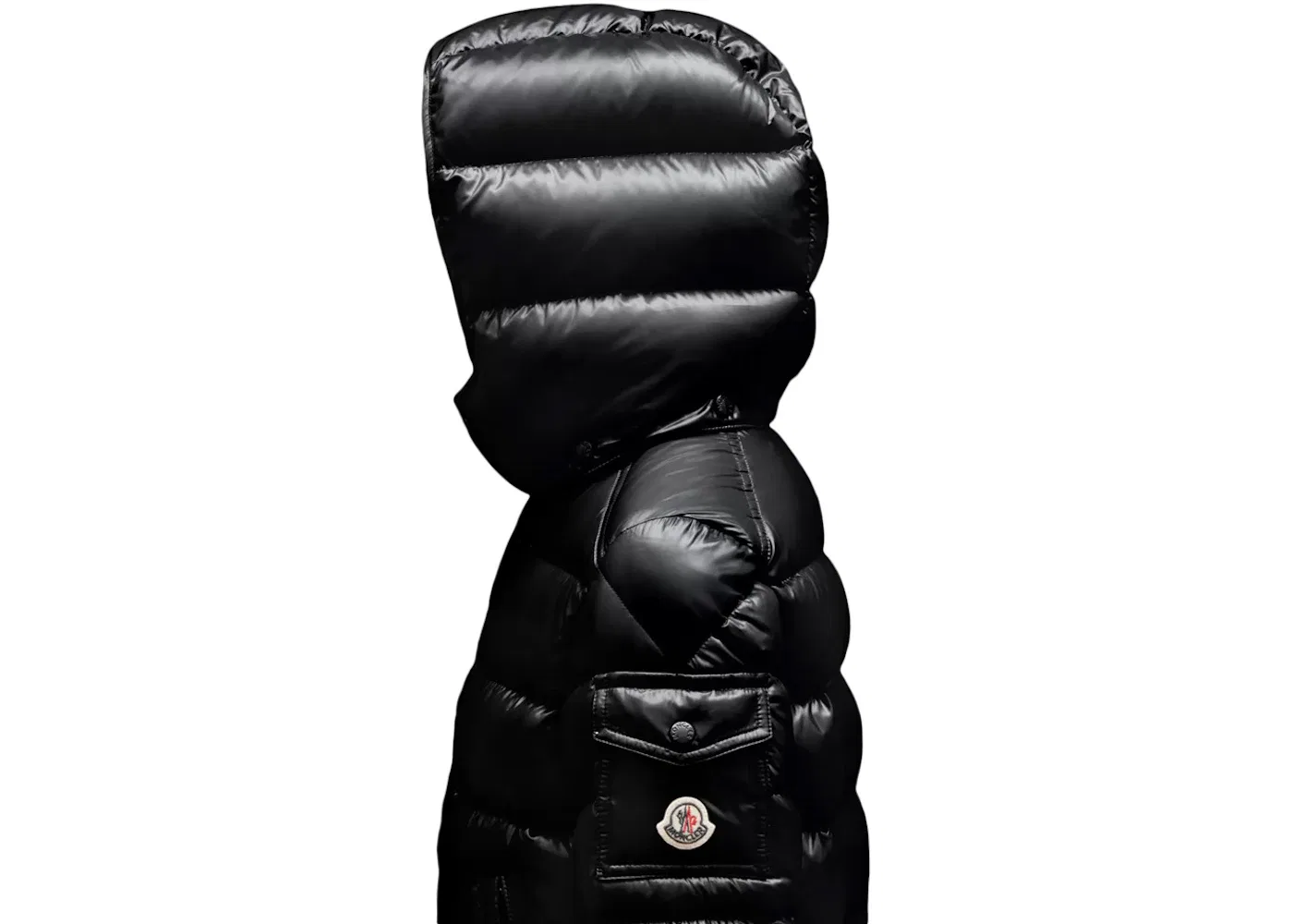 Детская куртка пуховая с принтом Maya Moncler, Black — фото 2
