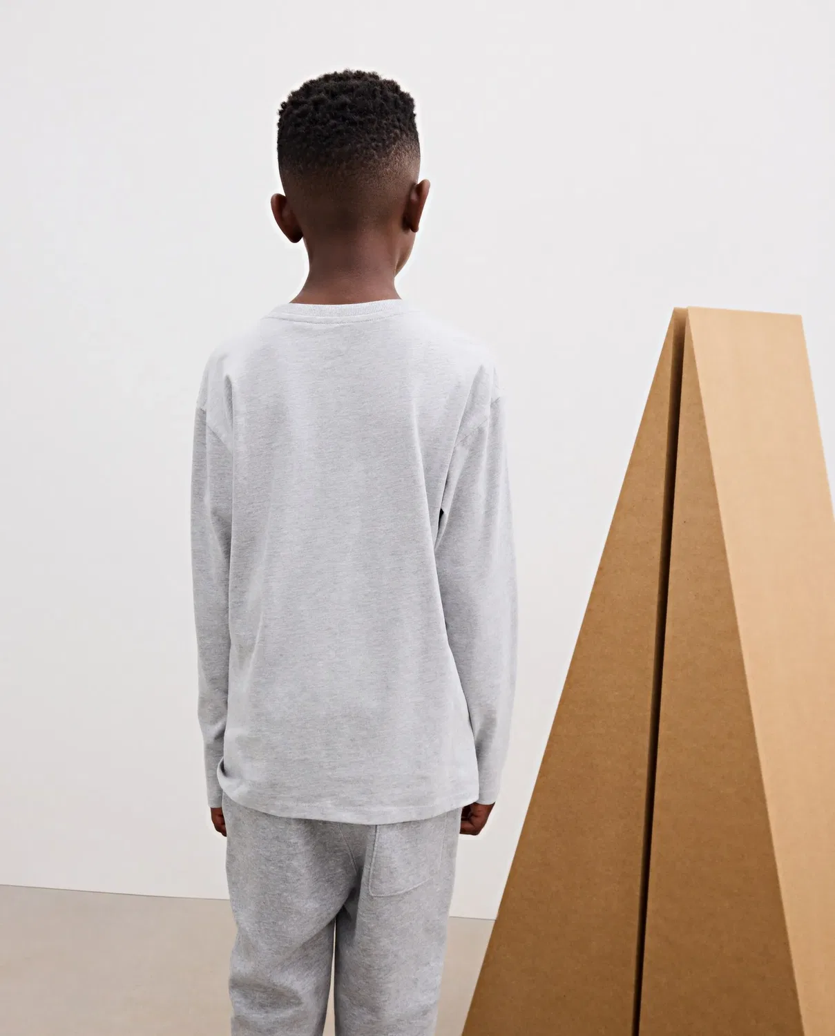 Детская футболка с длинным рукавом с принтом Kids El Corte Inglés, Negro — фото 3