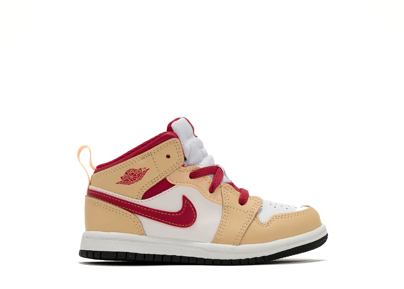 Детские кроссовки Lifestyle Jordan 1 Mid Jordan, White Onyx/White/Cardinal Red/Black