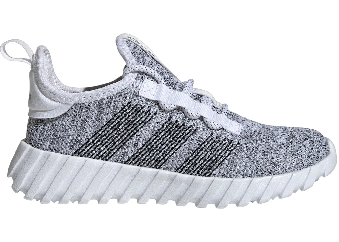 Детские кроссовки с сетчатым верхом Adidas Kaptir Flow, Cloud White Core Black Silver Metallic
