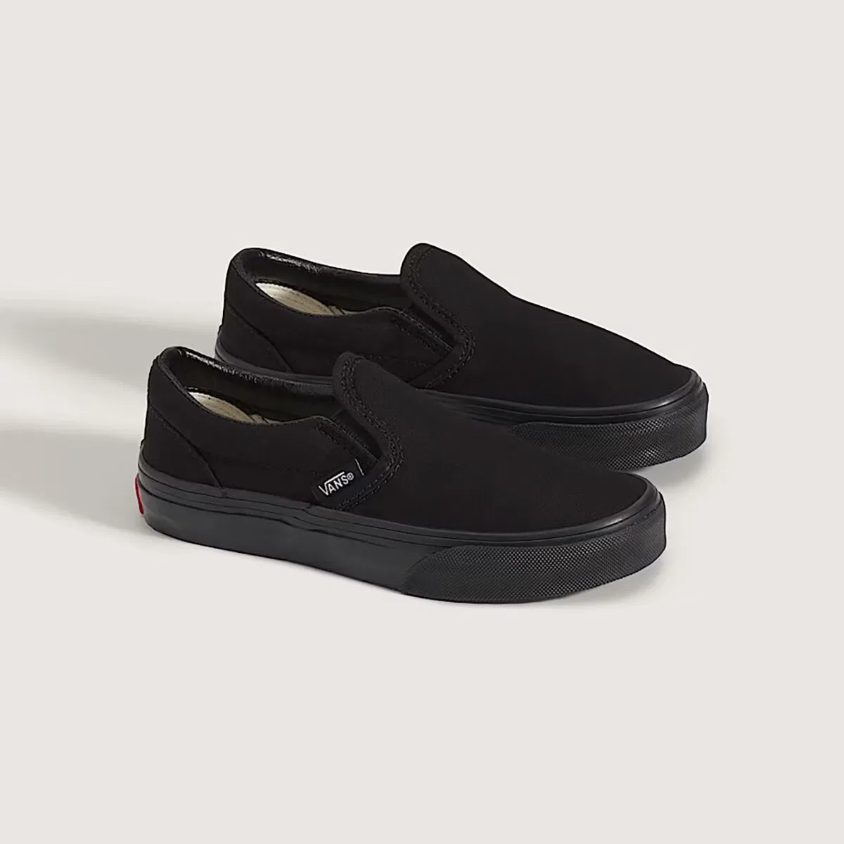 Детские кеды slip-on с принтом Vans, Black/Black — фото 4