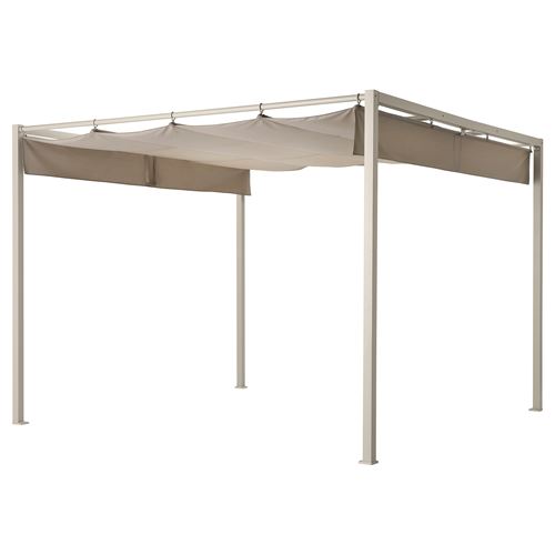 

Беседка IKEA Hammaron, 300x300 см, серый/бежевый