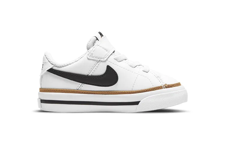Детские кроссовки для малышей с классическим теннисным стилем Court Legacy White Desert Ochre TD Nike, White Desert Ochre — фото 3