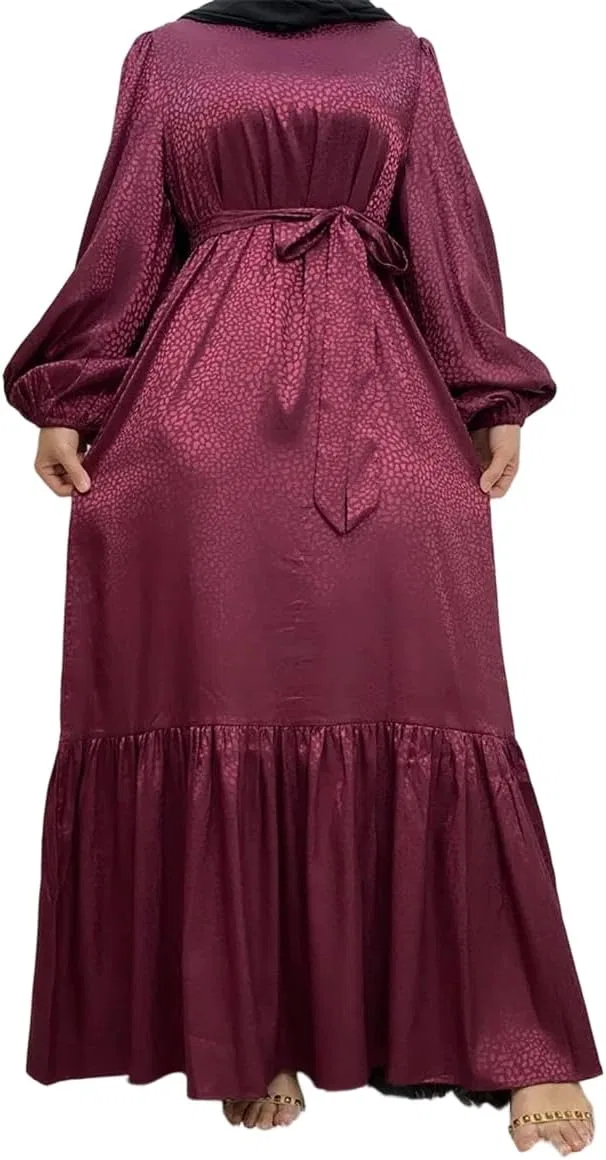 Женское повседневное платье абайя Muslim Dress, 6531 Pnnrk — фото 2