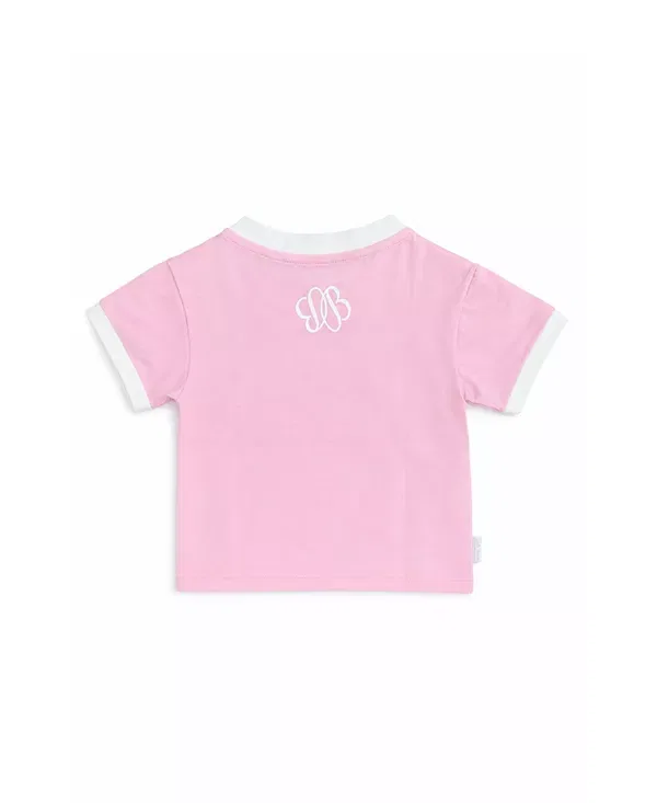 Детская футболка с круглым вырезом Sister Crewneck Tee Bits & Bows, розовый — фото 4
