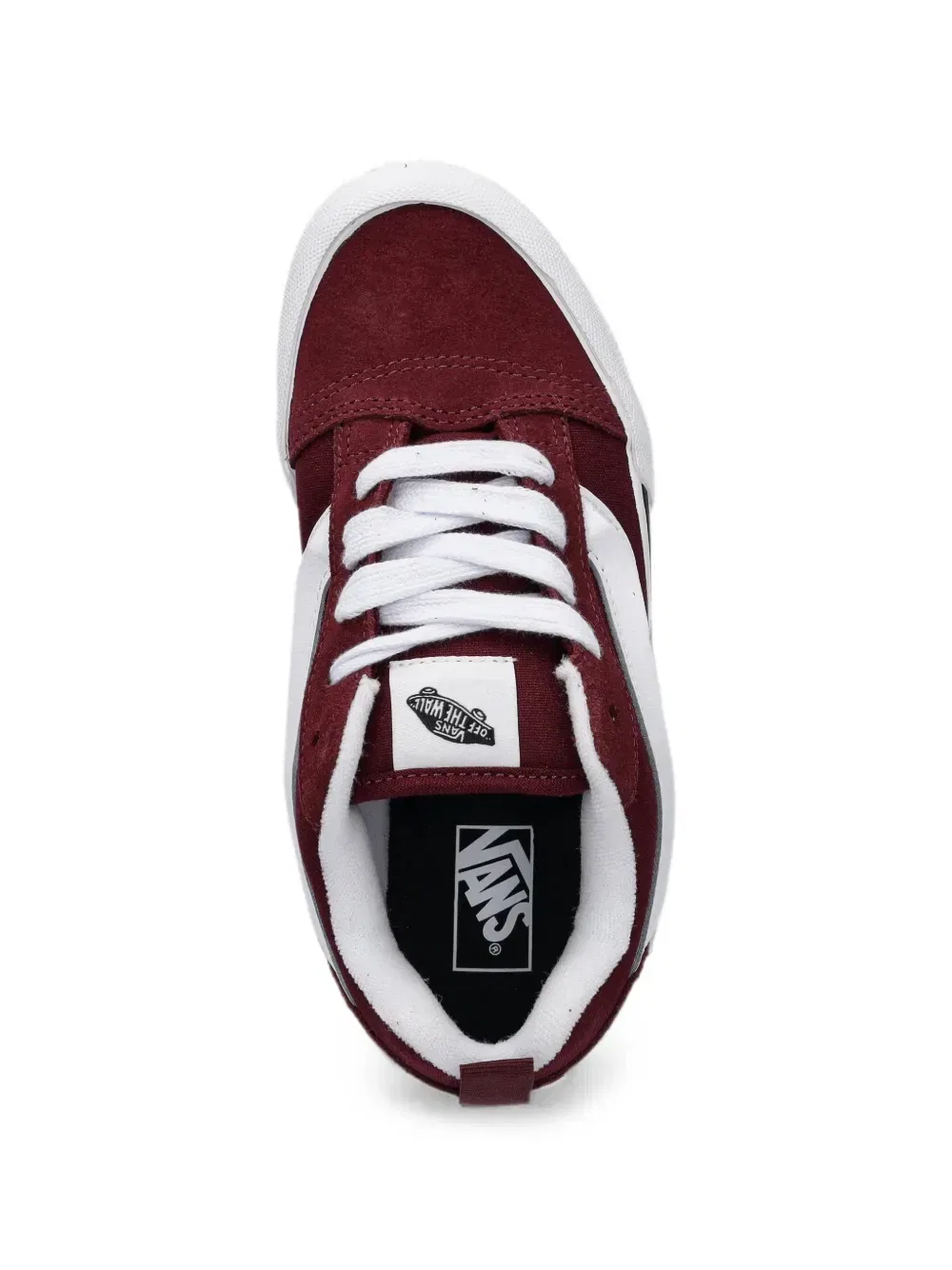 Кроссовки с логотипом и вставками Vans Kids, красный — фото 4