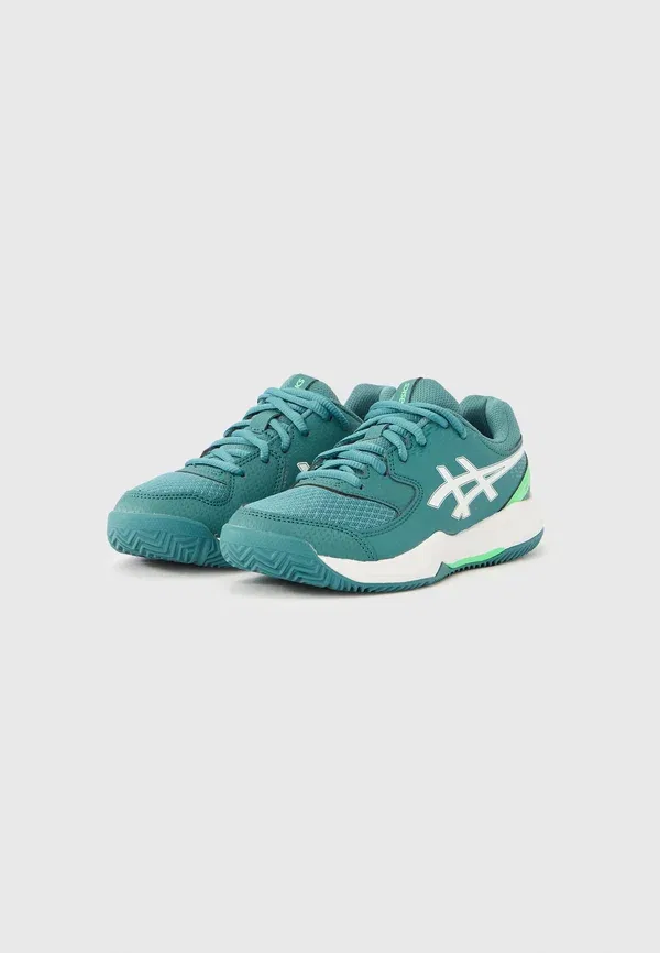 Кроссовки Dedicate 8 унисекс для всех типов поверхностей Asics, белый — фото 2