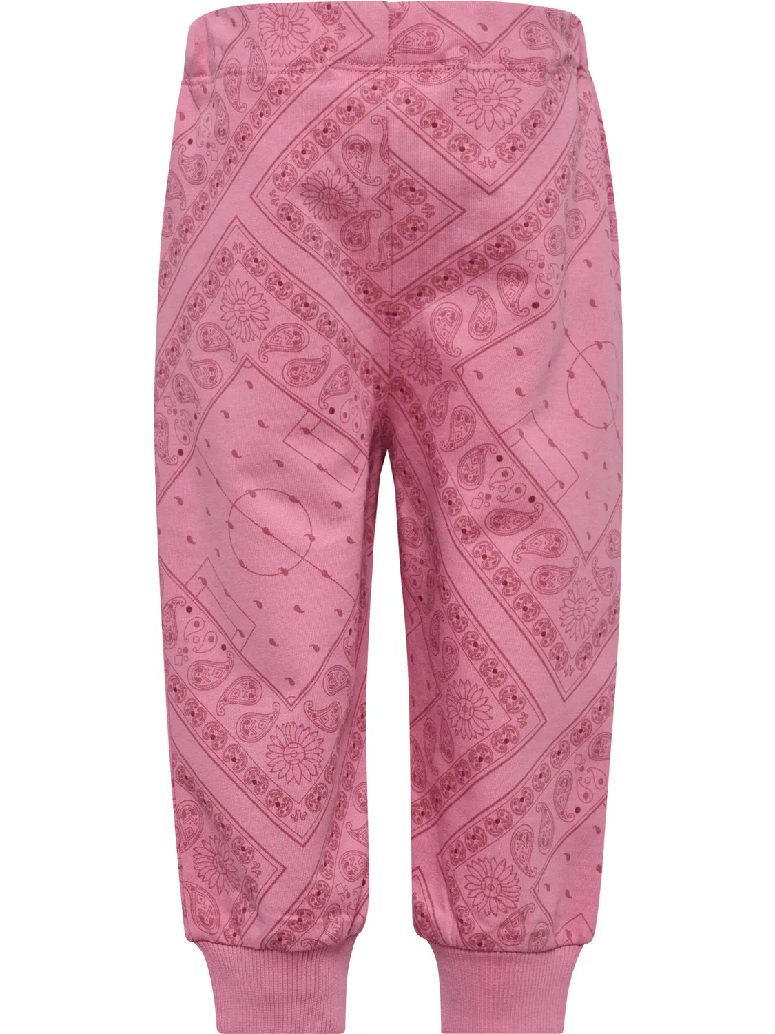 Детские штаны с принтом Hmlmini Loose Paisley Aop Hummel, Rosa / Bonbonrosa / Hellrosa — фото 2