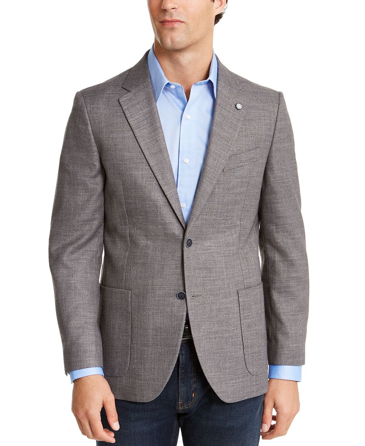 

Мужское однотонное спортивное пальто modern-fit active stretch Nautica, серый