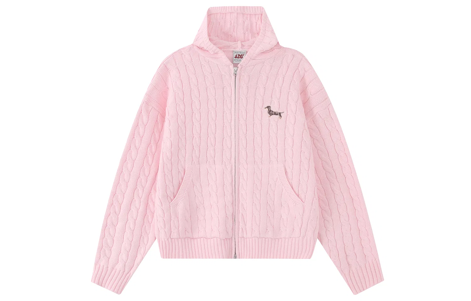 Детское худи-кардиган с капюшоном F426, Pink