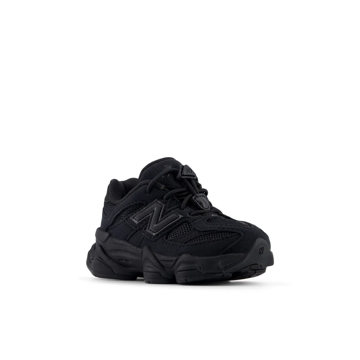 Детские кроссовки с регулируемой шнуровкой 9060 Bungee New Balance, Black With Phantom — фото 2