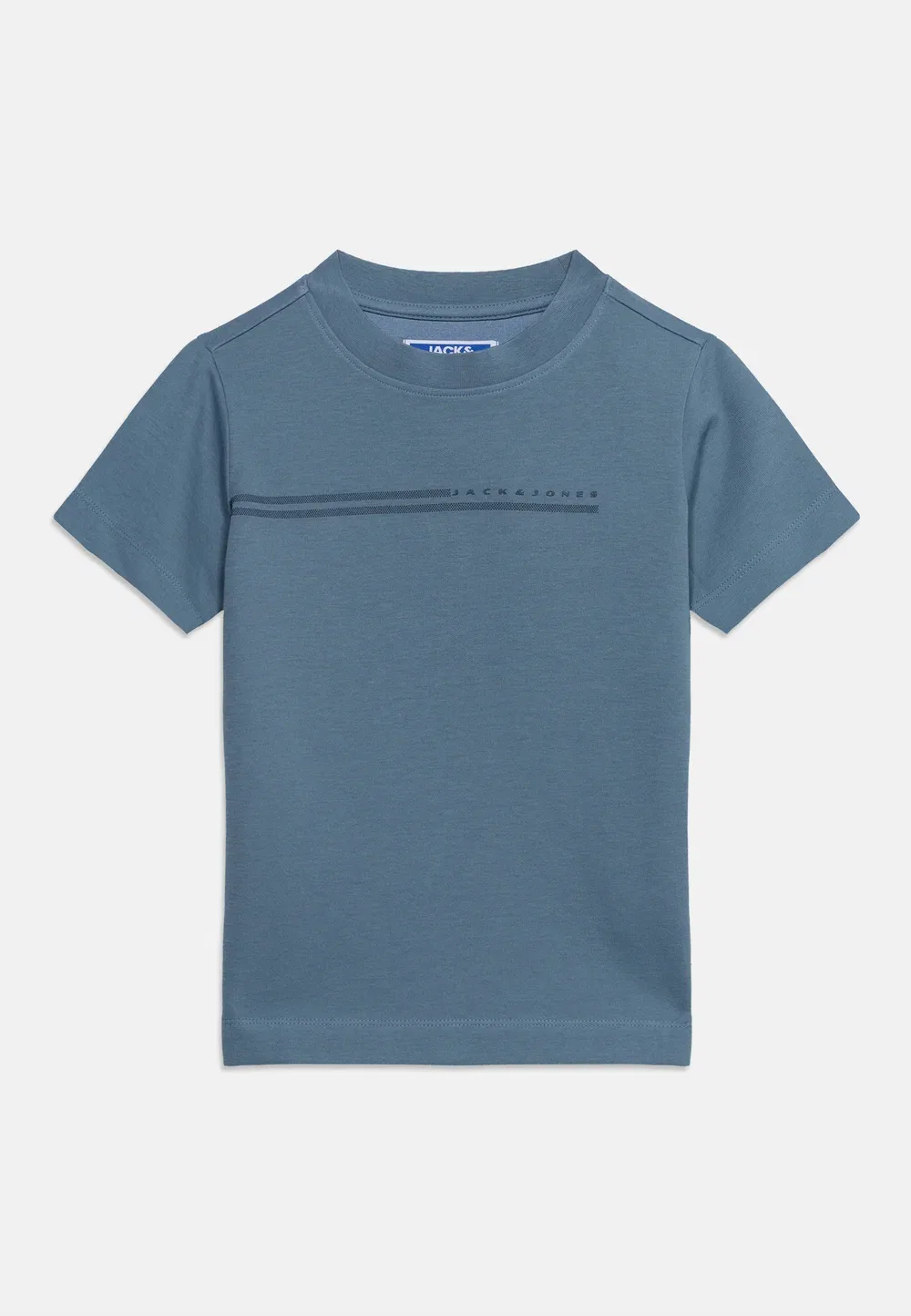 Футболка Jcofusion с открытой грудью - базовая футболка Jack & Jones Junior, Blue Mirage — фото 3