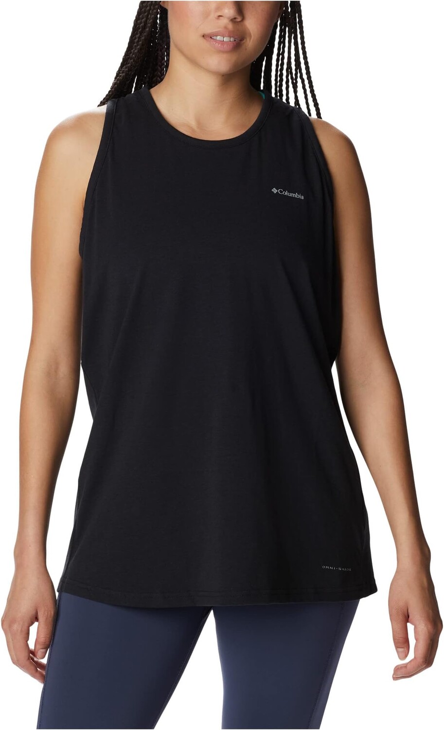 

Топ Columbia Sun TrekRacerback Tank, черный