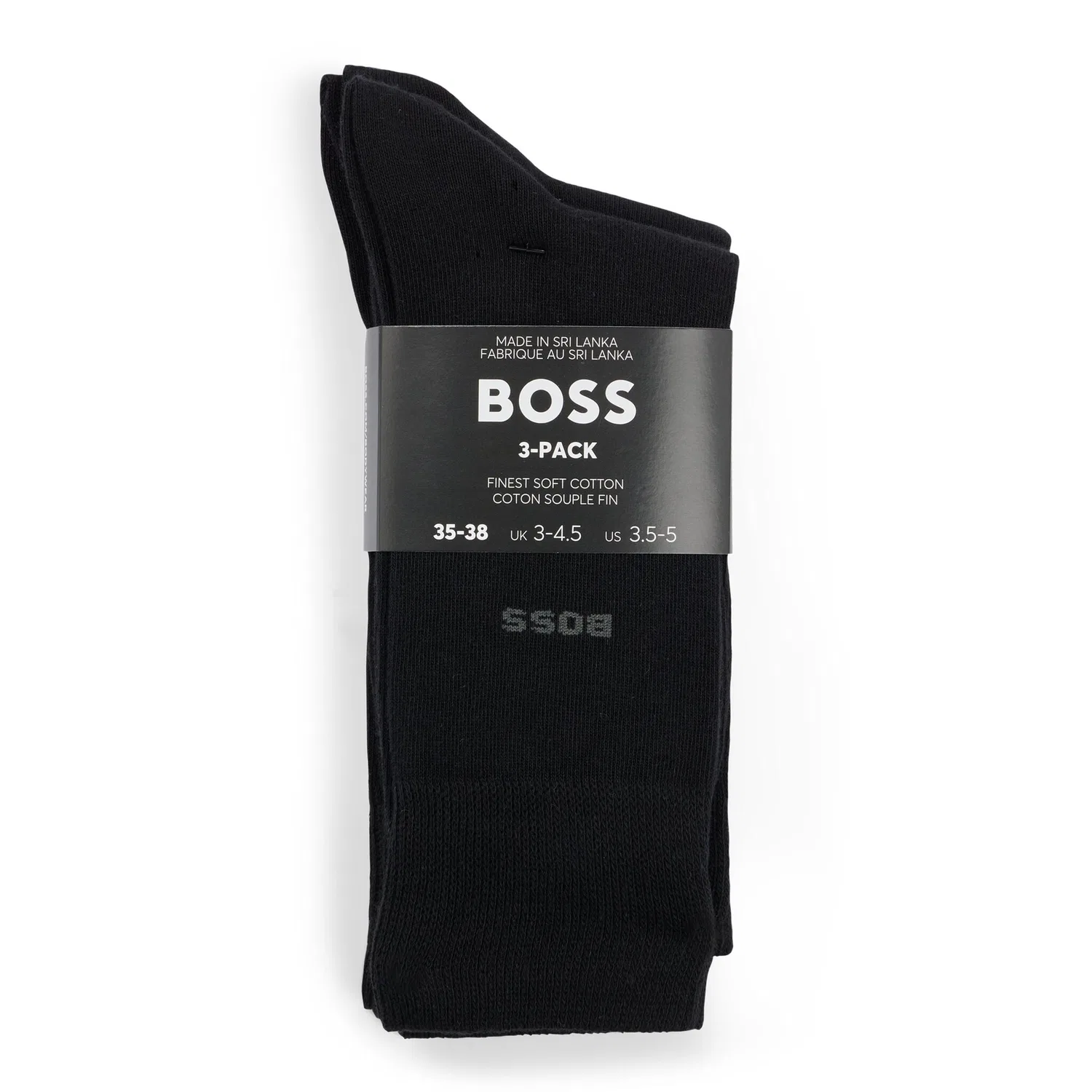 Мужские носки из хлопка BOSS, Black — фото 2