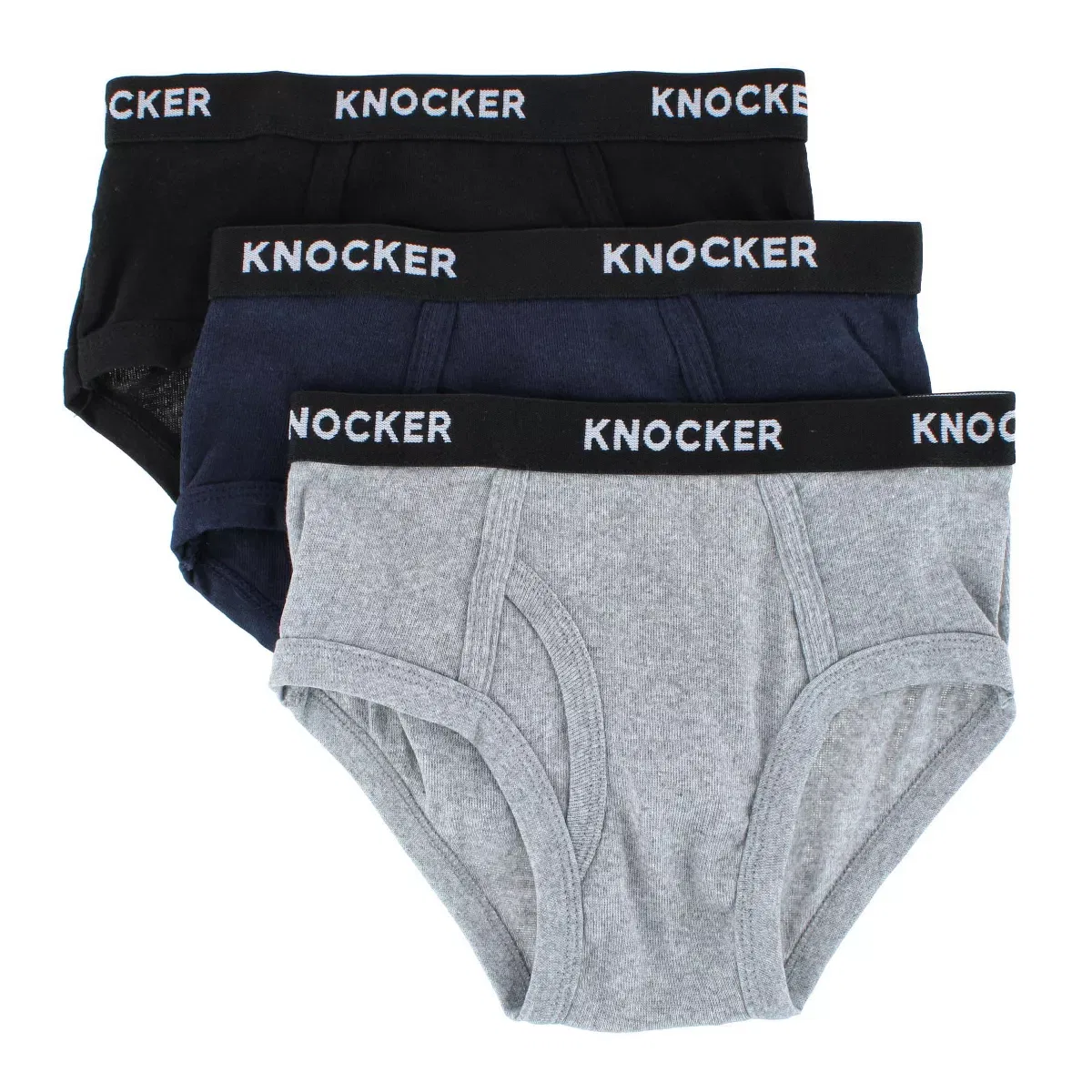 Детское белье хлопковое набор 3 шт Classic Briefs Knocker, Multicolor