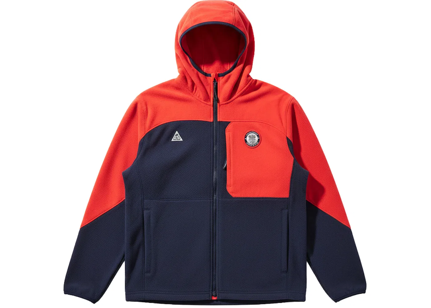 Мужская куртка из флиса Polartec с полной застежкой-молнией Wolf Tree Nike, Navy