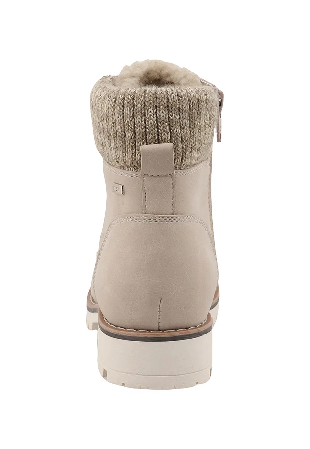 Ботильоны Stiefel унисекс на шнуровке Tom Tailor, Cream — фото 2