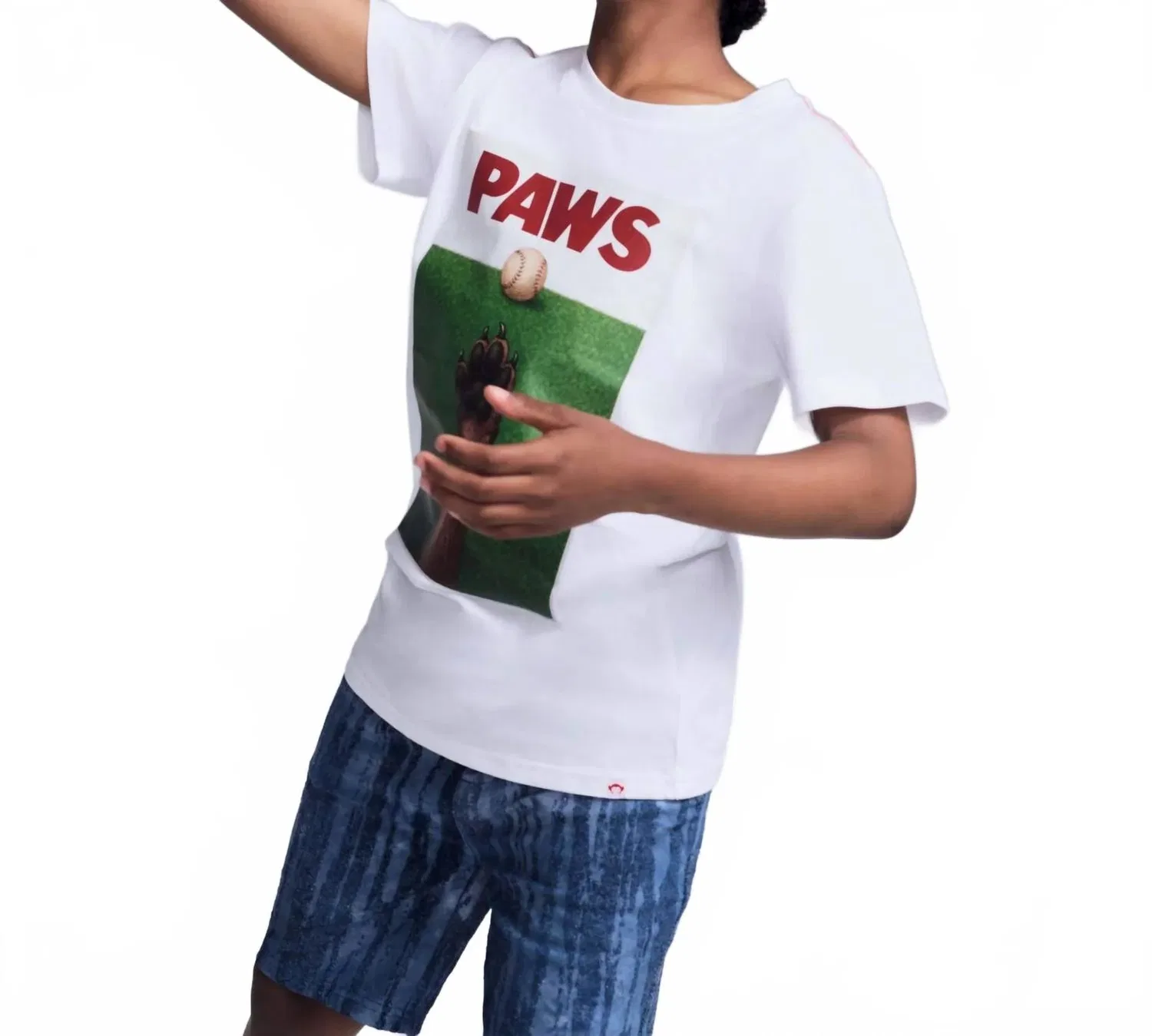 Детская футболка для мальчиков с принтом Dog Paws Appaman, White — фото 2