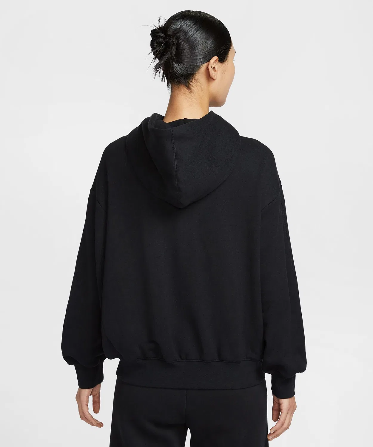 Женский худи с длинным рукавомNike Sportswear Street Over Oversized Pullover Hoodie, Black — фото 2