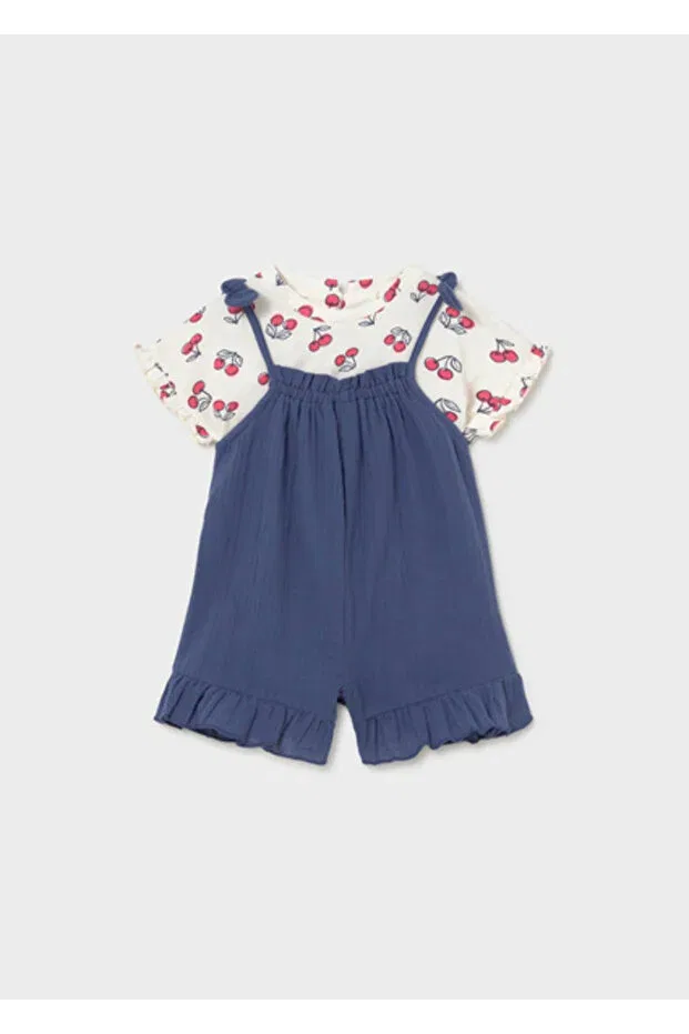 Детский комплект для девочек с коротким рукавом Mayoral, Navy Blue