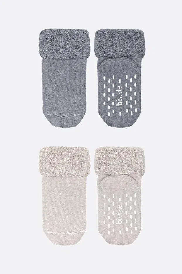 Детские носки из органического хлопка для мальчиков и девочек Bistyle, Gray — фото 2