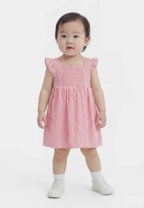 Комплект из топа и шорт из хлопка Seersucker stripe set Tommy Hilfiger, Red Alert, красный