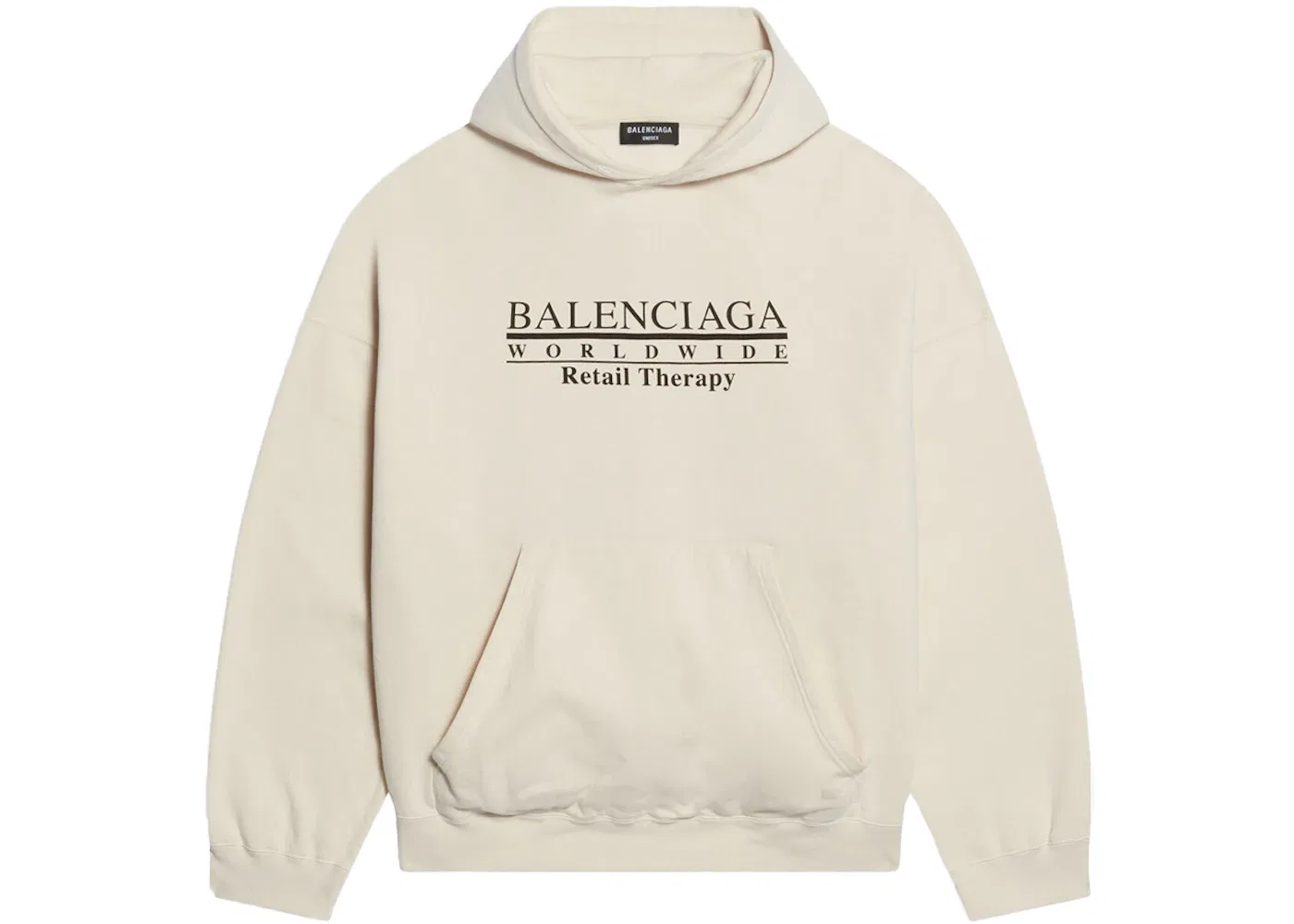 Унисекс худи Retail Therapy Wide Fit Balenciaga, White