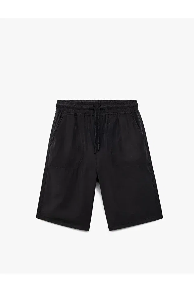 Детские шорты для мальчиков с завязками на поясе Koton, Navy Blue