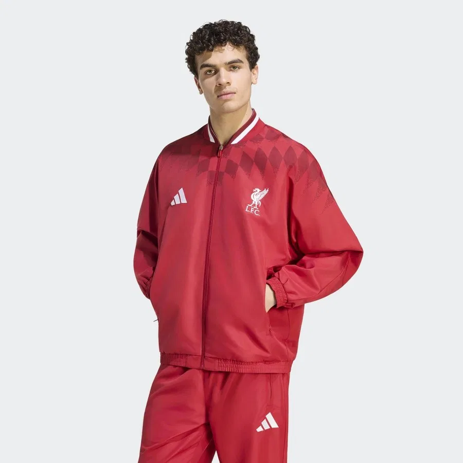 Куртка спортивная с длинным рукавом Liverpool FC Stadium adidas, Красный