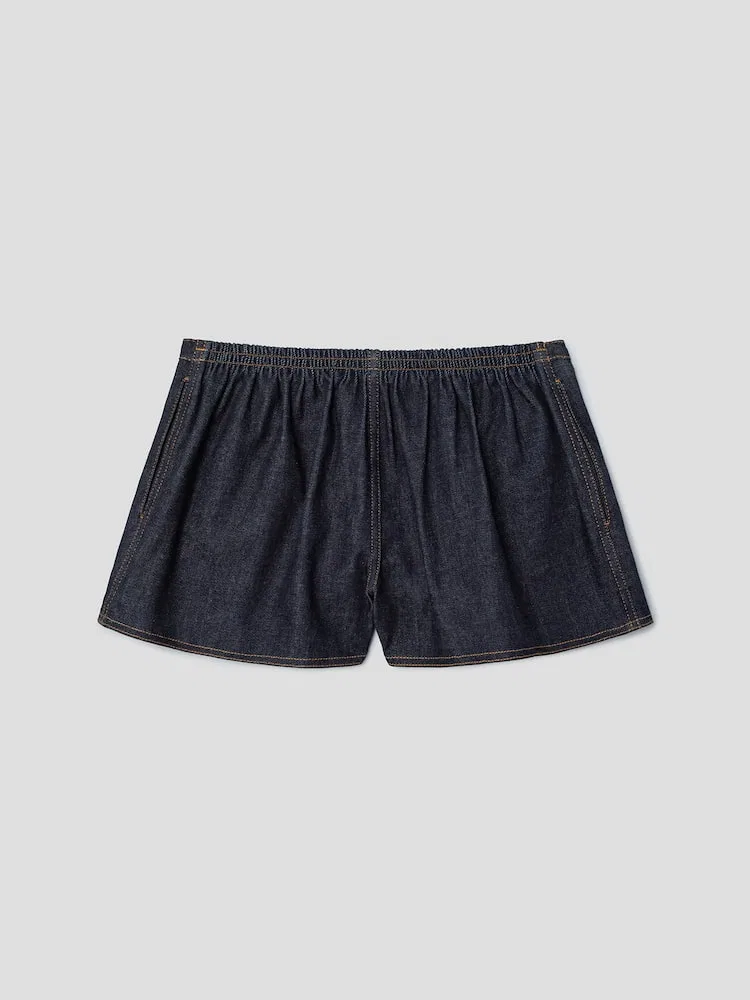 Шорты джинсовые мини JACQUEMUS, Dark Navy — фото 2