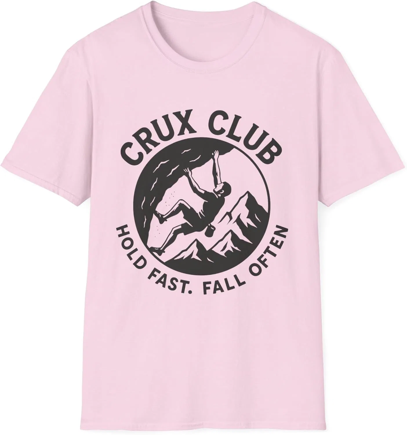 Футболка с дизайном Crux Club Gildan 64000, Light Pink