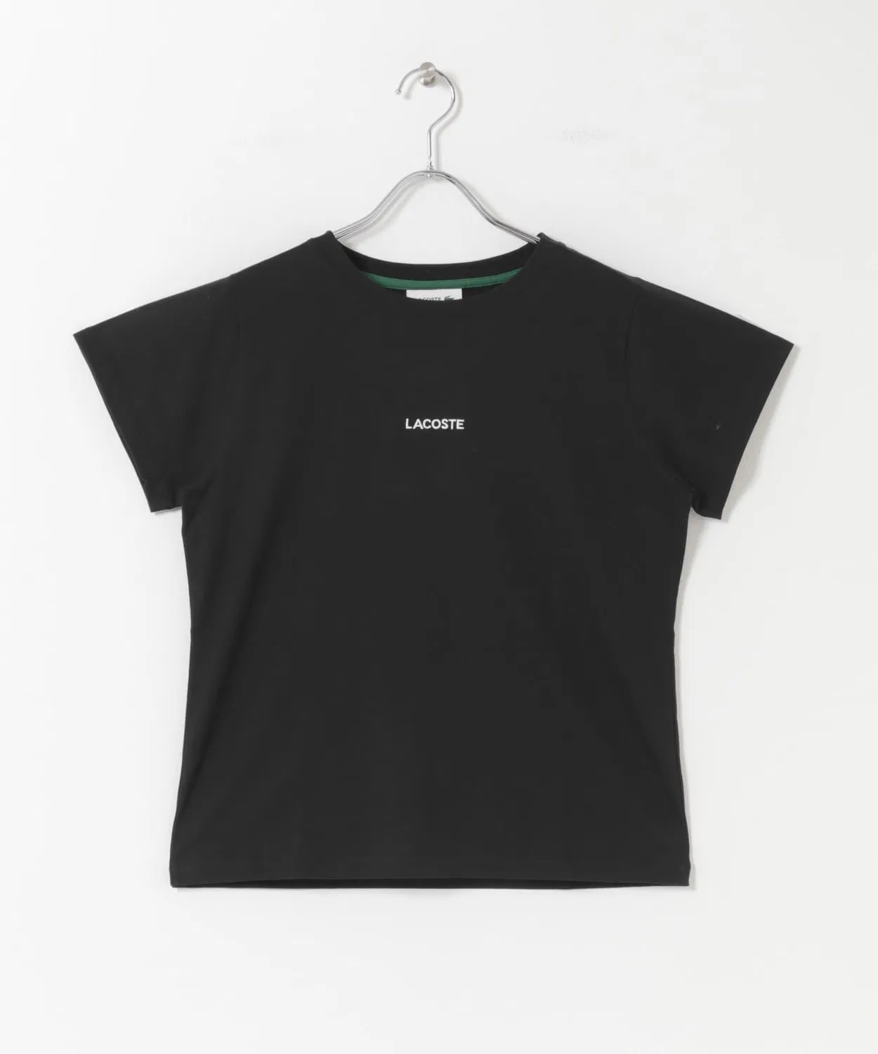 Женская футболка с коротким рукавом, с принтом LACOSTE, Green — фото 4