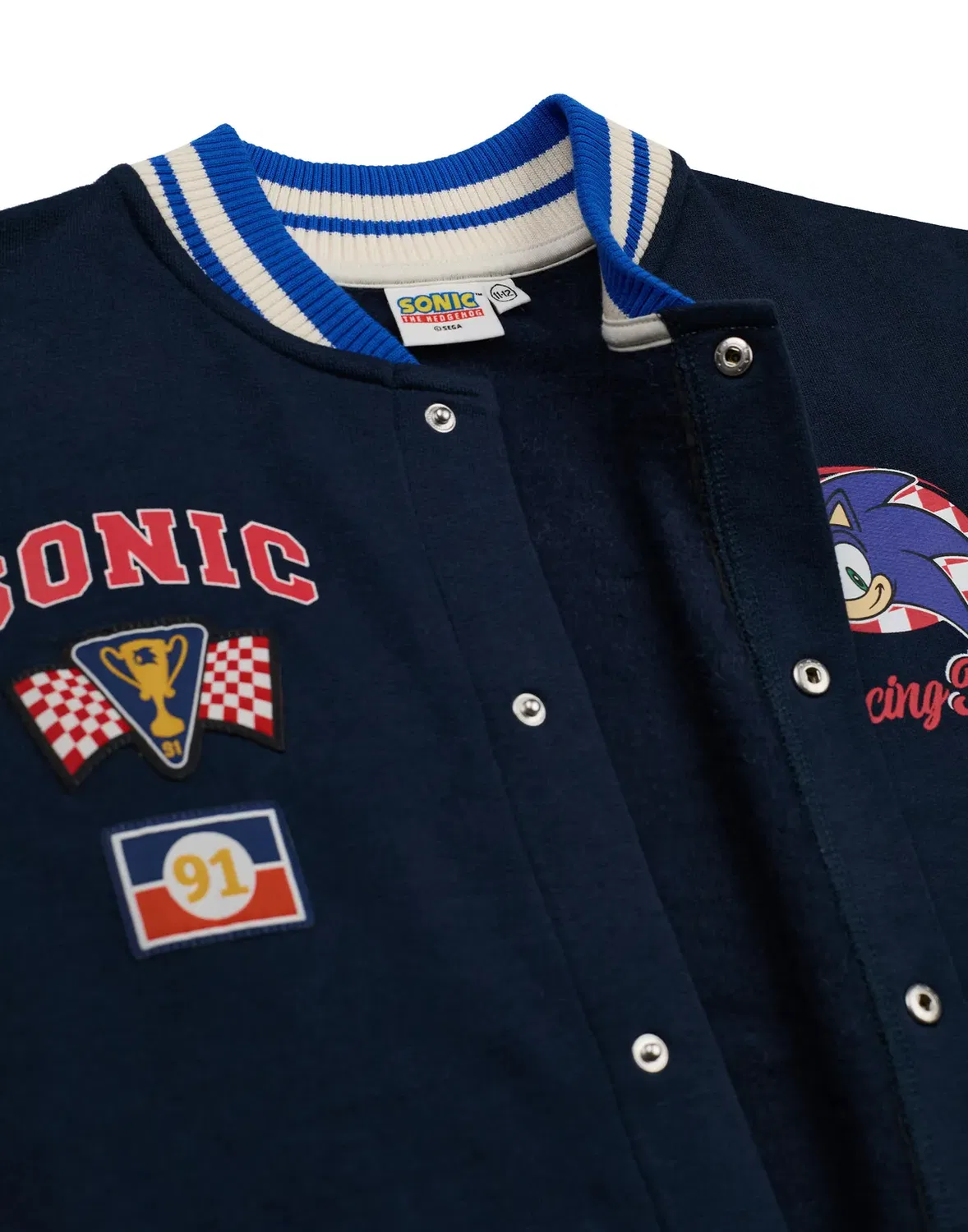 Детская куртка-бомбер для мальчиков Varsity Jacket Sonic The Hedgehog, Blue — фото 3