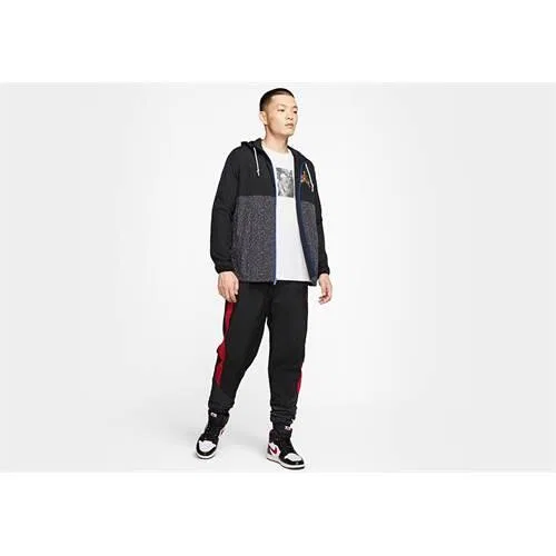 Мужская легкая куртка с капюшоном Jordan Classics Nike, Schwarz — фото 3
