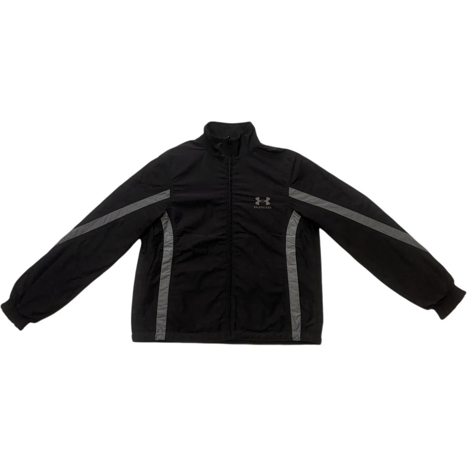 Женская куртка с воротником-стойкой Black Balenciaga, Черный