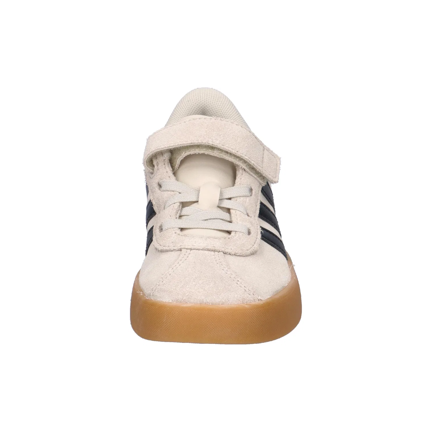 Детские кроссовки с замшевым верхом VL Court 3.0 EL C Adidas, Beige Schwarz Braun — фото 3
