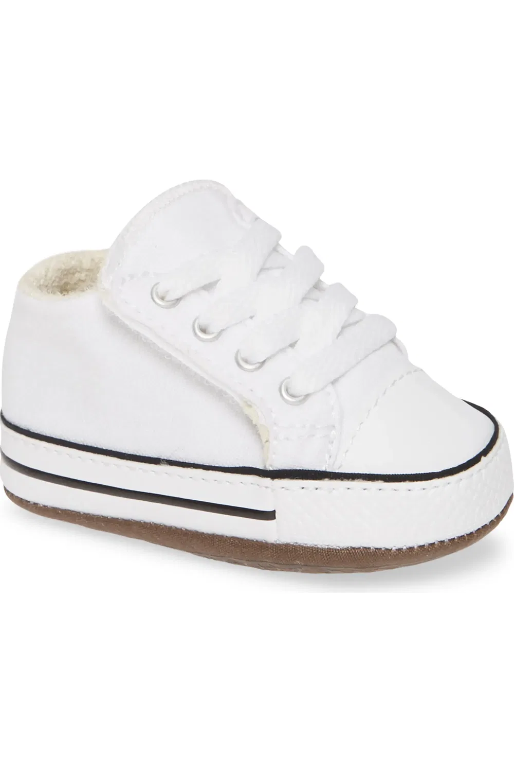 Кроссовки детские на липучке Chuck Taylor All Star Cribster Converse, White/Natural Ivory/White