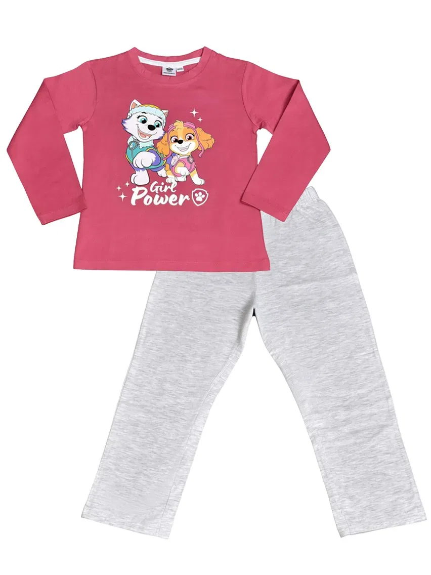 Пижама с длинным рукавом комплект Girl Power Paw Patrol, серый — фото 2