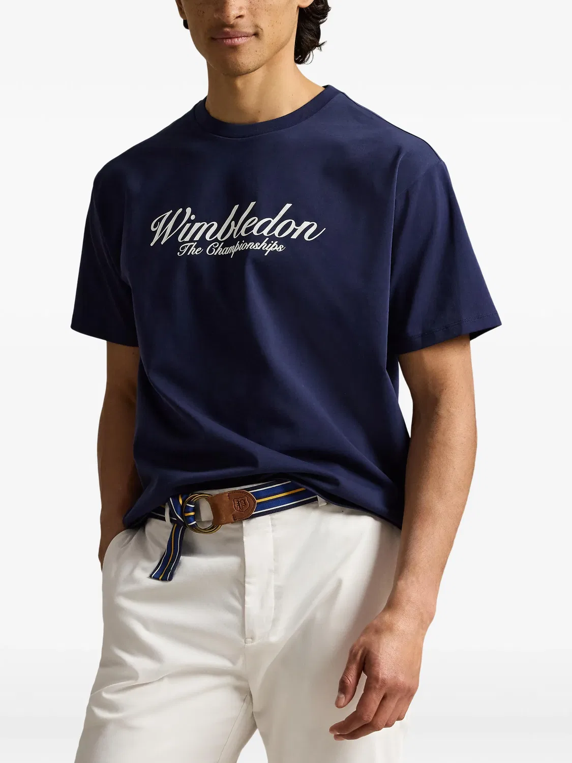 Футболка Wimbeldon синяя Polo Ralph Lauren, синий — фото 2