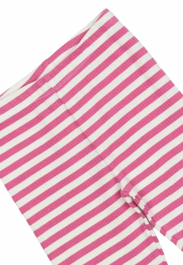 Леггинсы с узором в полоску Leggings - trousers The New Siblings, ibis rose striped — фото 3