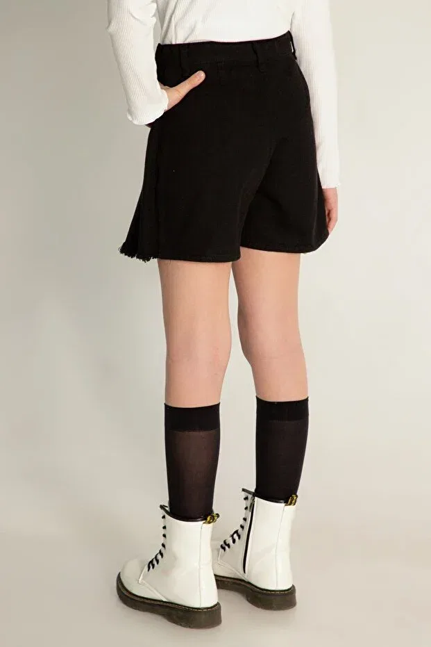Детские шорты для девочек хлопковые Dmb Boys & Girls, Black — фото 4