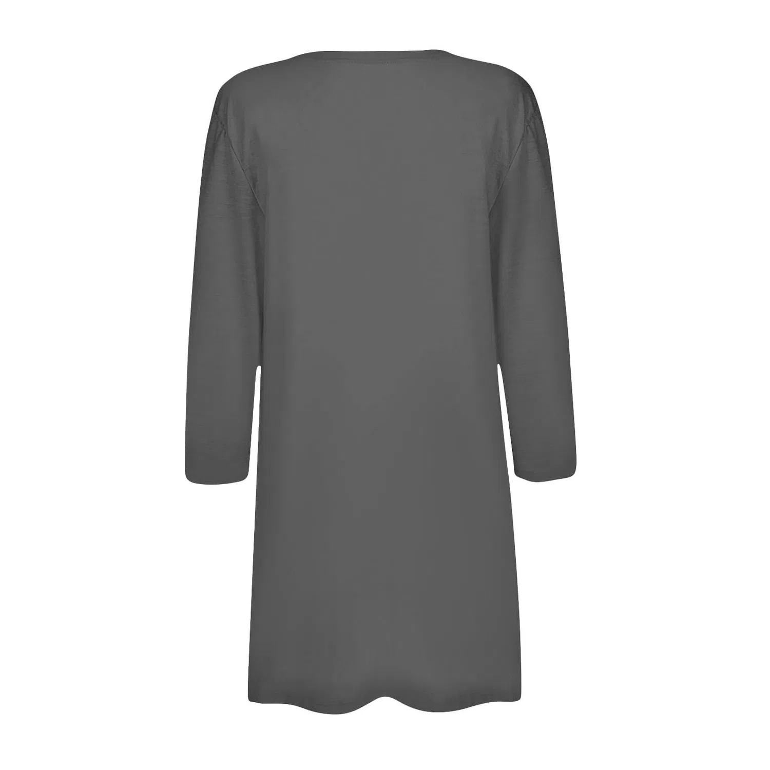 Женский легкий кардиган с открытым передом и рукавом три четверти, Grigio Scuro — фото 3