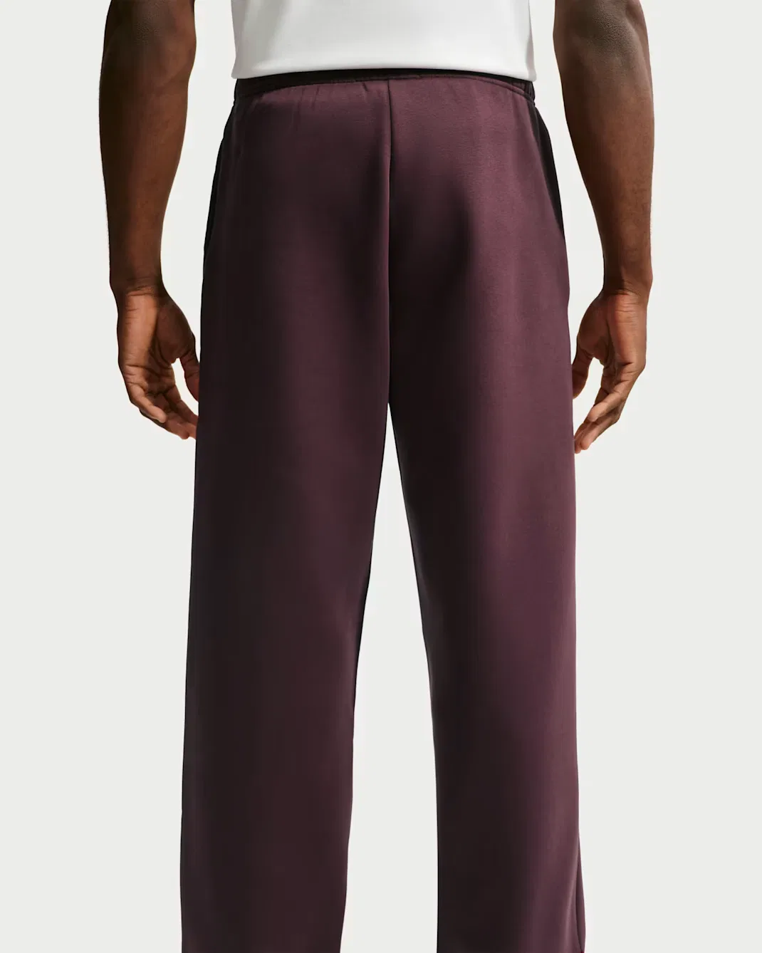 Мужские баскетбольные брюки Therma-FIT с начесом и открытым низом Nike Standard Issue, Burgundy Crush/Pale Ivory — фото 3