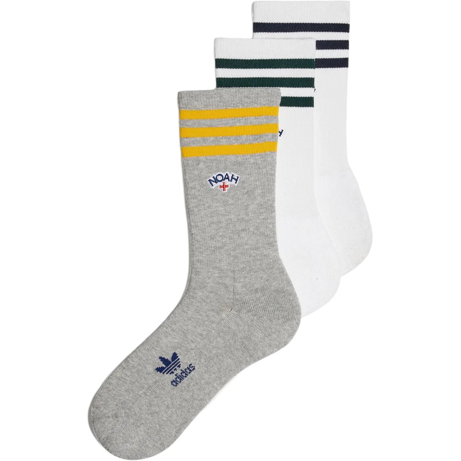 Носки 3 пары Adidas Originals X Noah, White/Medium Grey Heather