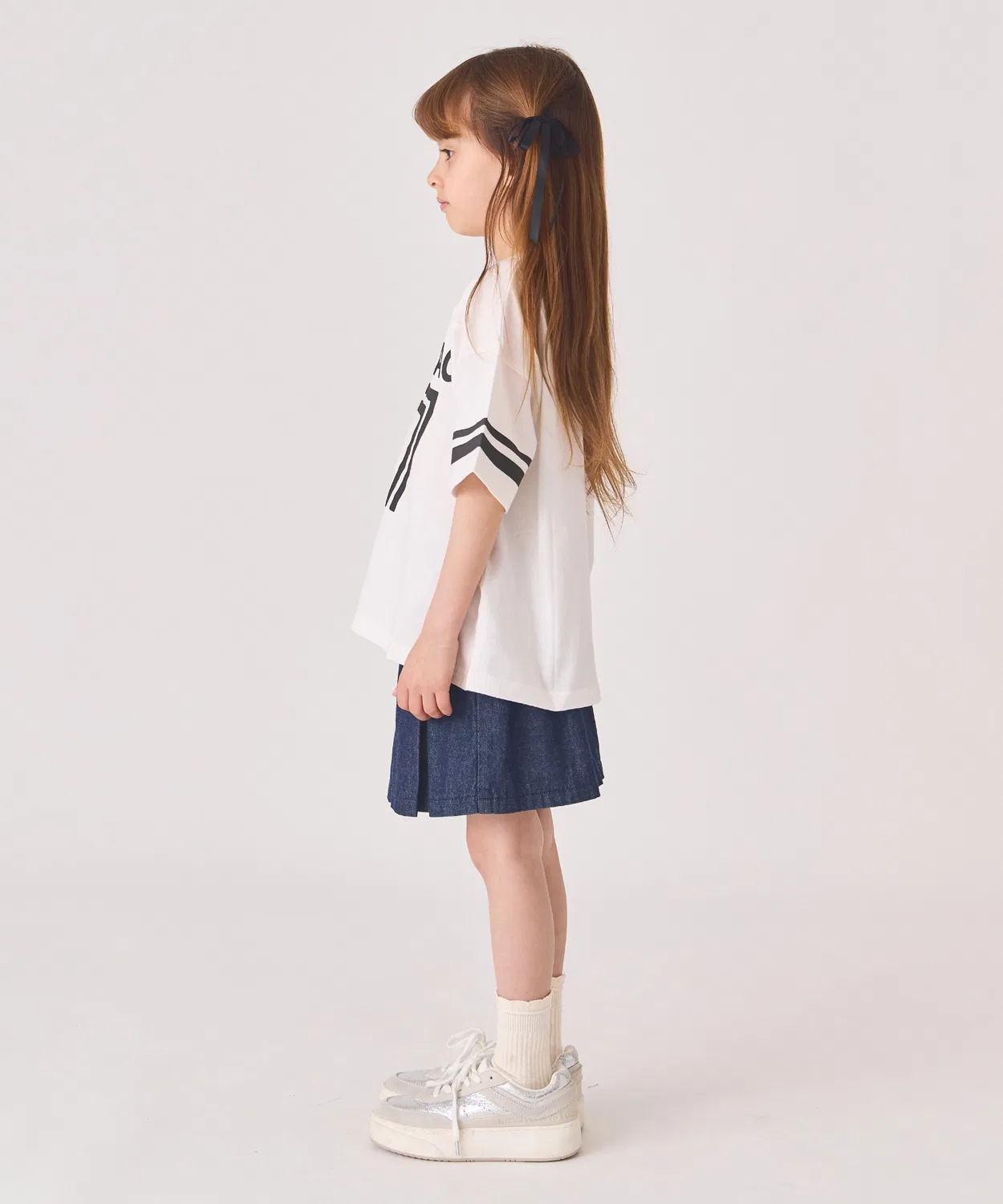 Детская футболка с принтом V-образным вырезом ever closet, Green — фото 2