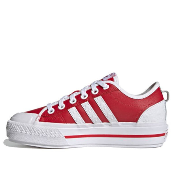 Кроссовки nizza rf platform Adidas, красный