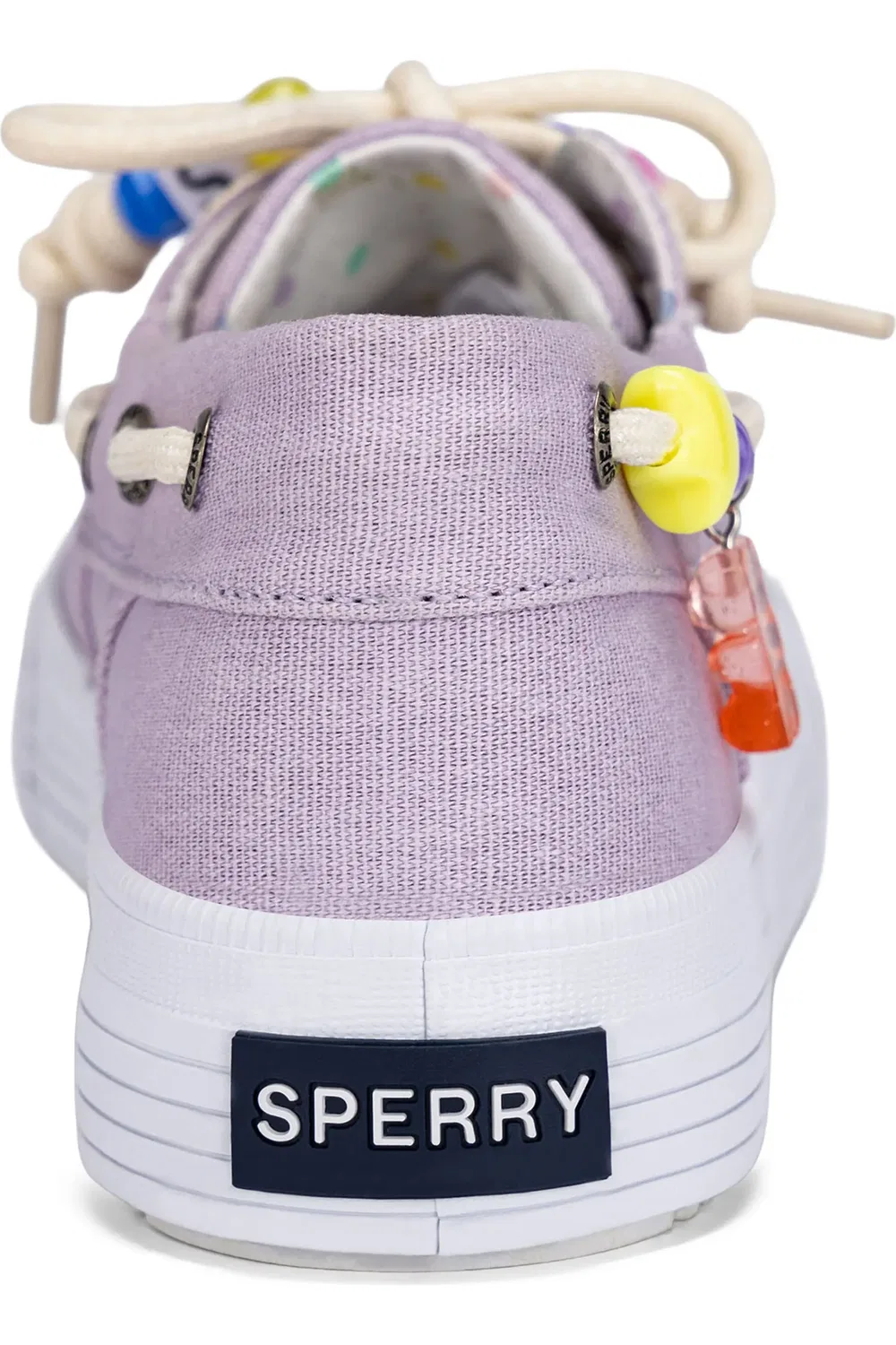 Детские туфли лоферы с системой шнуровки 360° Bahama Platform Sperry, Lavender — фото 2