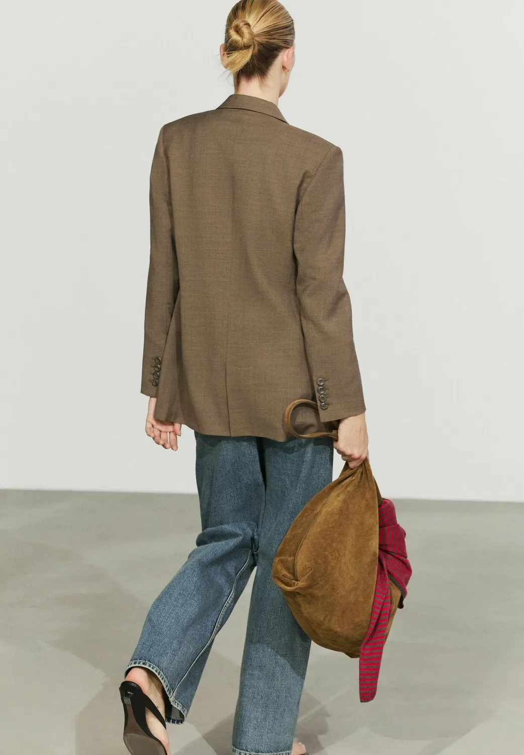 Блейзер Massimo Dutti, Brown — фото 3